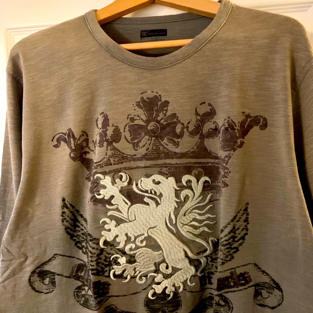 #INC #Long Sleeves #Gray #Cotton #Mens #Designer #XL , Supper #comfortable